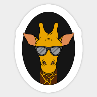Girafffe with Sunglasses Sticker